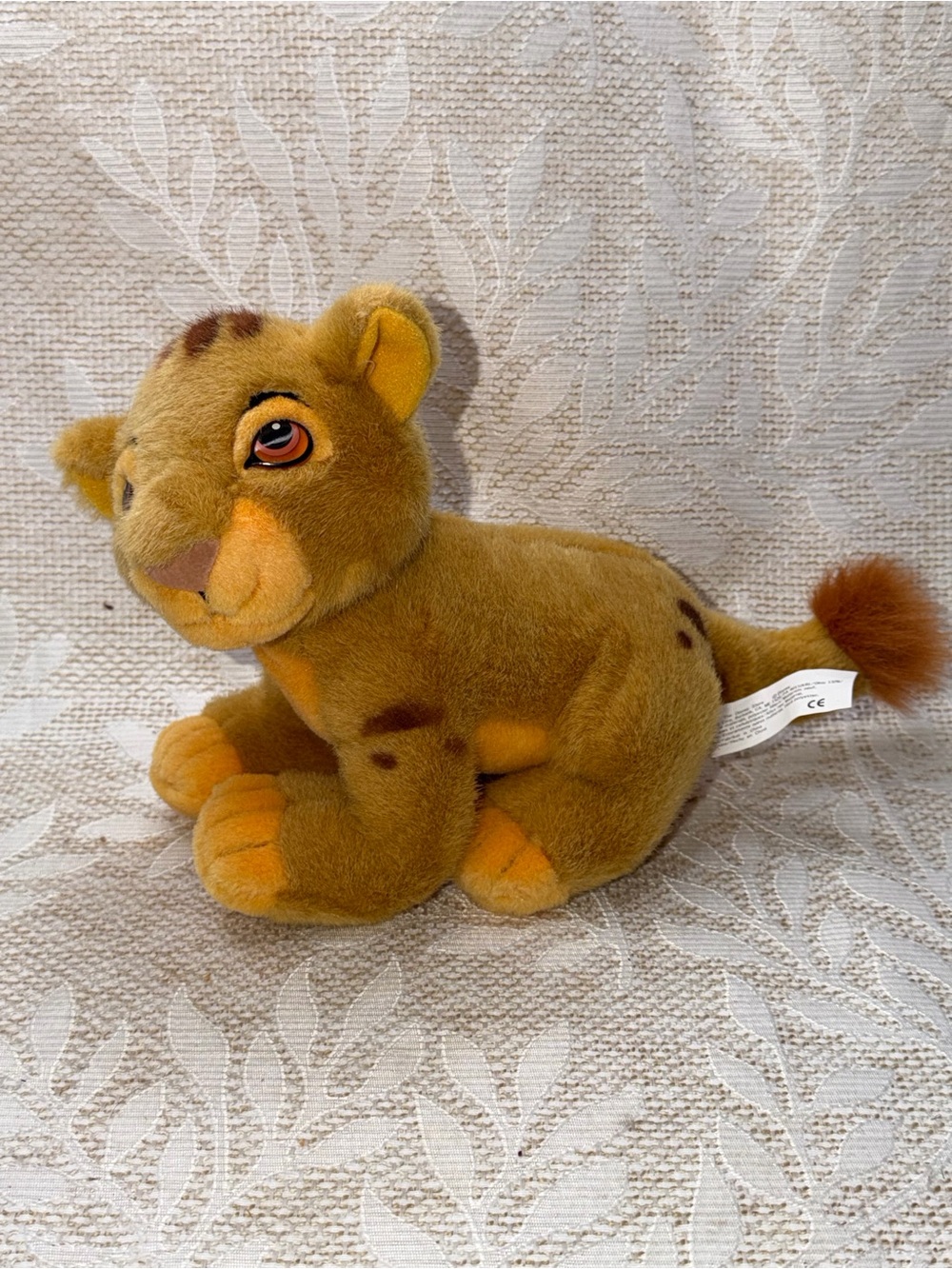 Disney Store The Lion King Baby Simba Plush Stuffed Animal Toy Vintage 8"